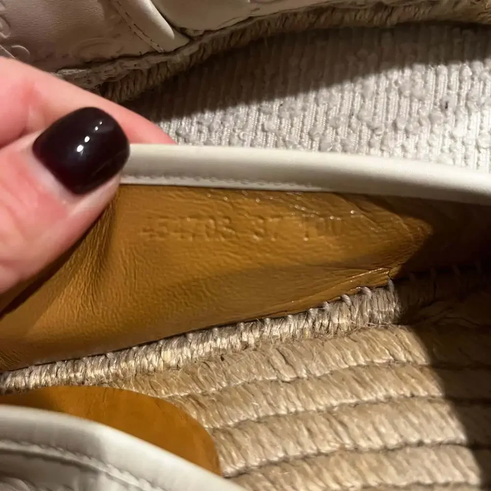 Gucci Beige GG Canvas/Leather Slip on Espadrille... - Picture 4 of 5
